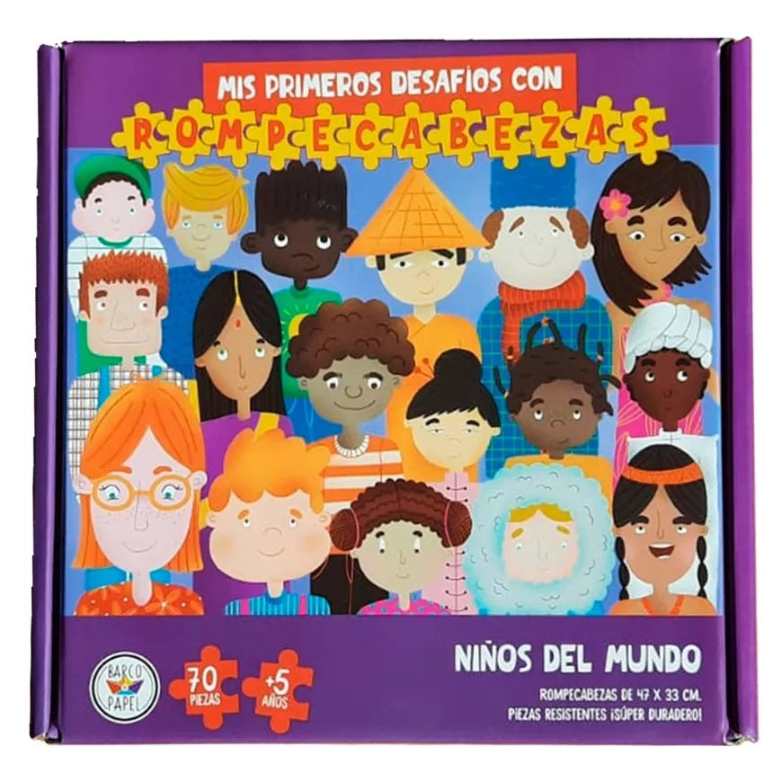 Niños del mundo - Rompecabezas de 70 piezas Niños del mundo - Rompecabezas de 70 piezas